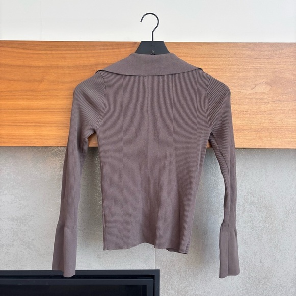 Urban Revivo 2x1 Ribbed Top Cardigan, Size 4 - Picture 10 of 13